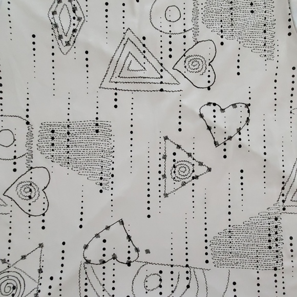 Jessica Max short sleeve white graphic print top Med. - Picture 5 of 6